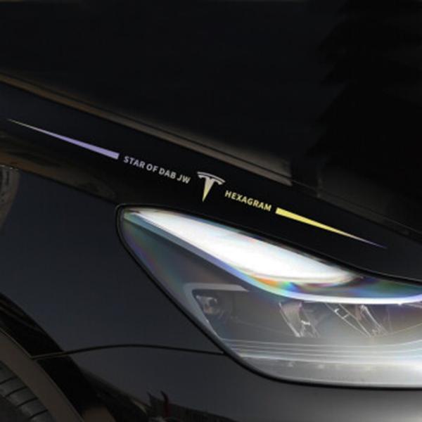 3D barevné laserové reflexní samolepky na auto 4 ks
