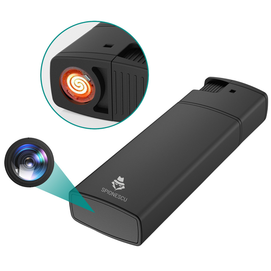 Zapalovač se skrytou kamerou, funkce skutečného elektrického zapalování, nahrávání videa v rozlišení Full HD 1080p, detekce pohybu, smyčkové nahrávání