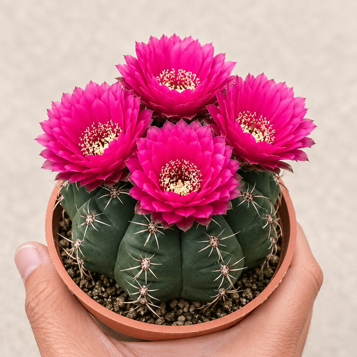🌵 Seznamte se se svým novým nejlepším přítelem – kaktusem Gymnocalycium baldianum! 💕