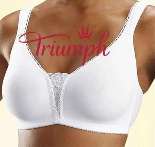 👙TRIUMPH - [3 ks] 🔥50% sleva velká sexy krajková bílá podprsenka