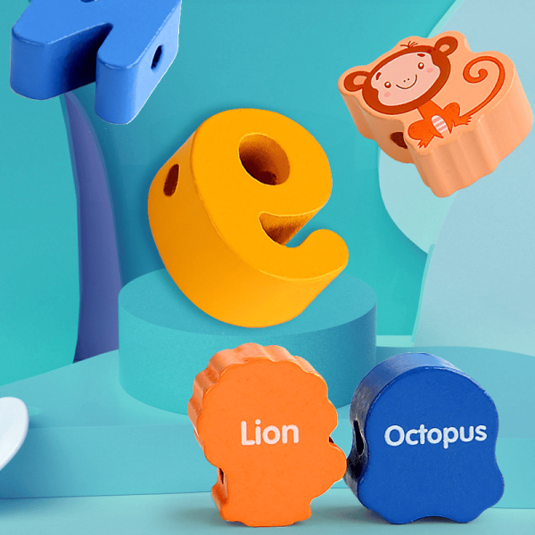 Vzdělávací krajkové korálky (s úložným boxem)