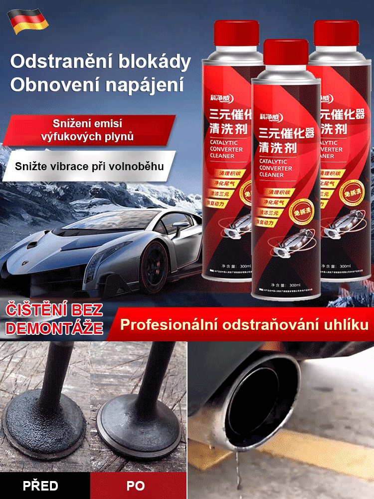 Vysoce výkonný třícestný čistič katalyzátoru