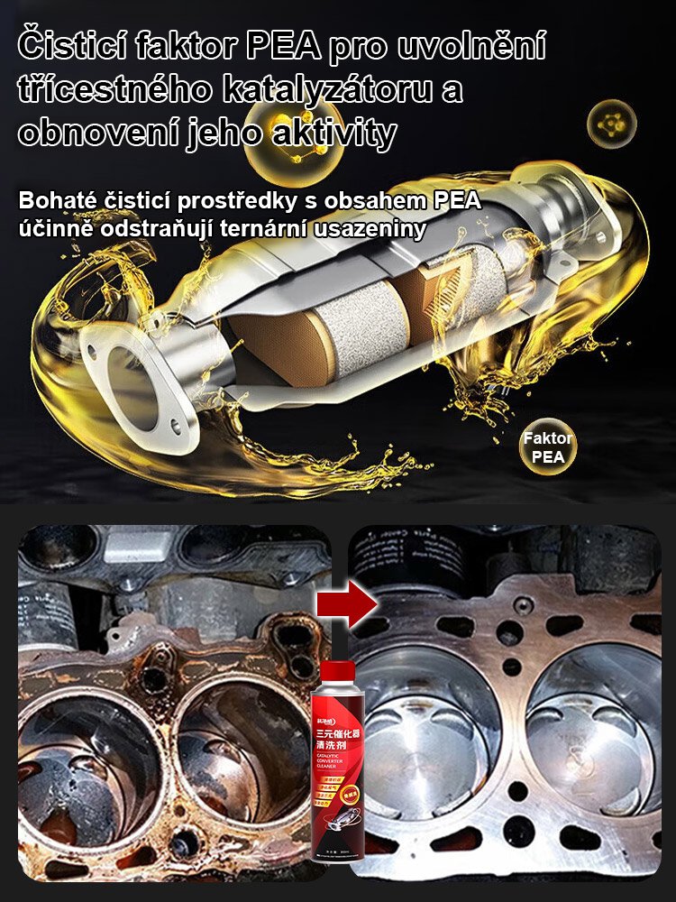 Vysoce výkonný třícestný čistič katalyzátoru