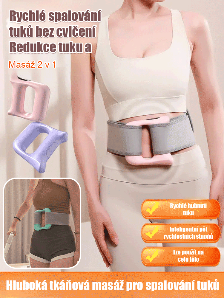 【Bez cvičení, rychlé spalování tuků】 Vibrační masážní přístroj s fasciálním kruhem