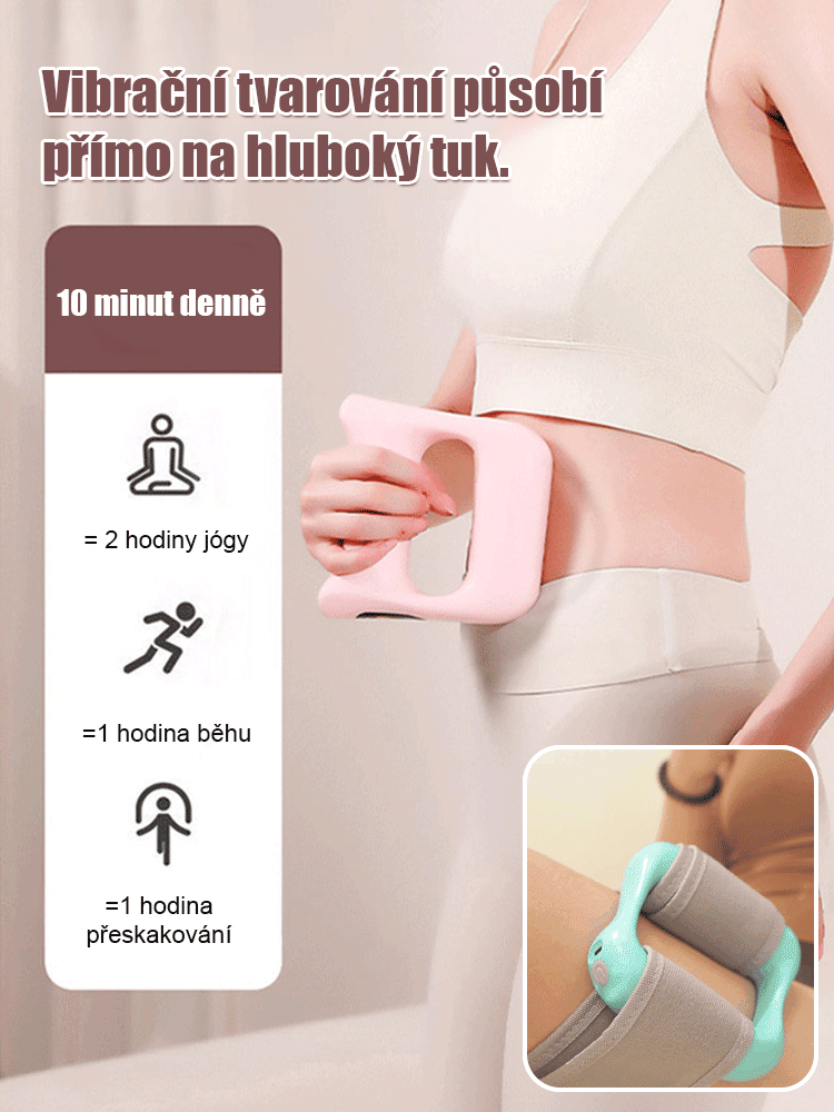 【Bez cvičení, rychlé spalování tuků】 Vibrační masážní přístroj s fasciálním kruhem