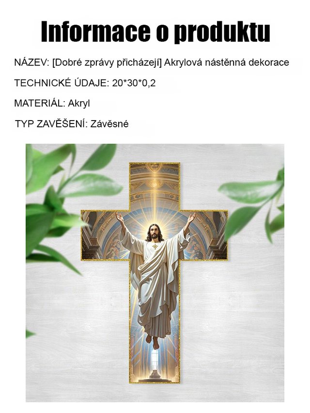 【Dobrá zpráva se blíží】Akrylová nástěnná dekorace