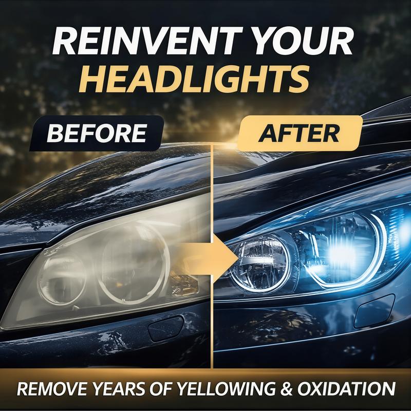 🚘 Sada pro renovaci čoček světlometů – obnovuje čirost zakalených a zažloutlých čoček světlometů 💡