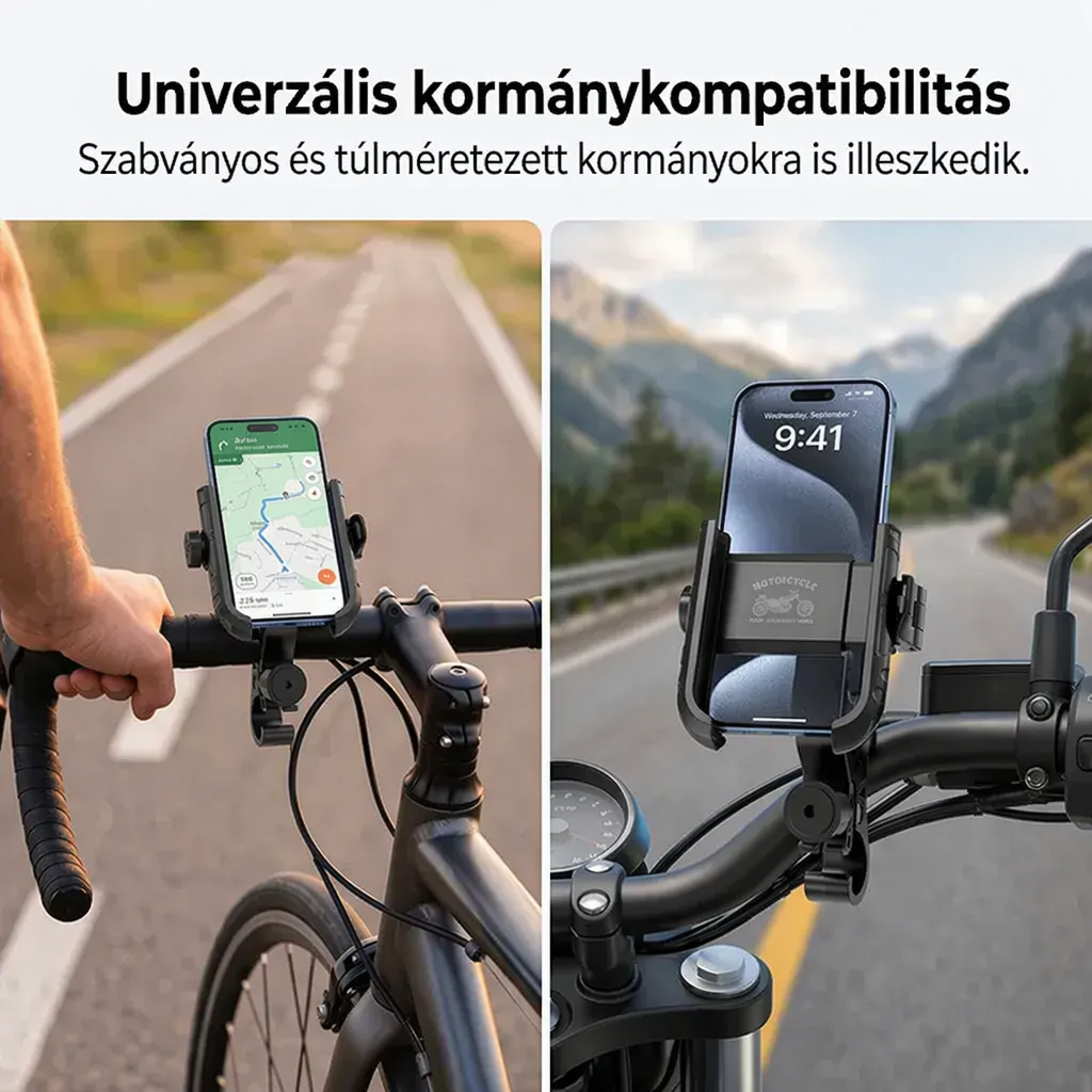 🚲✨ Držák telefonu na kolo s rychlou montáží 🛡️