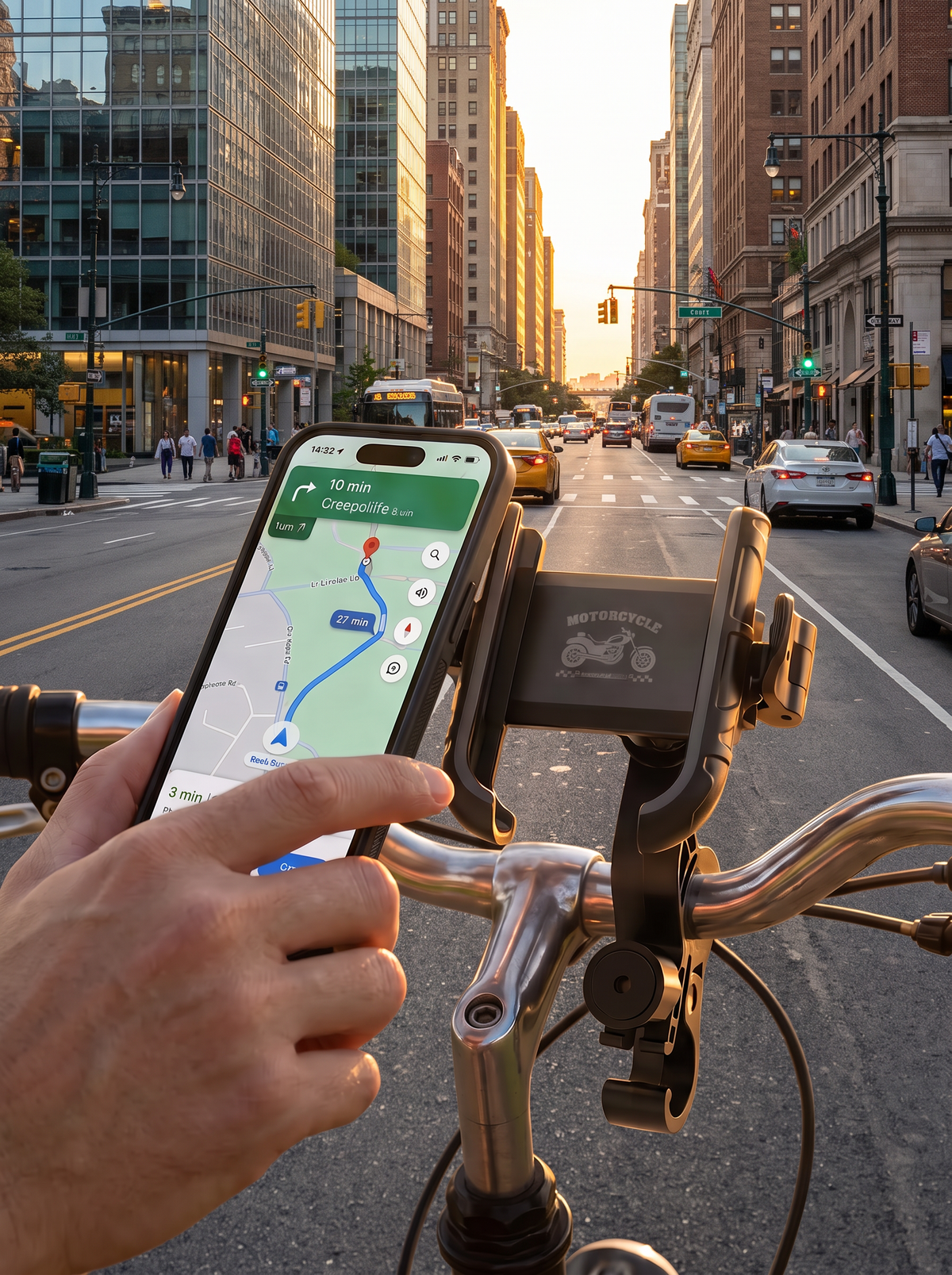🚲✨ Držák telefonu na kolo s rychlou montáží 🛡️