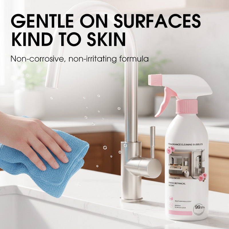 🧼✨ Univerzální čistič koupelen – Odstraňovač vodního kamene, Jemné složení, Svěží vůně ✨