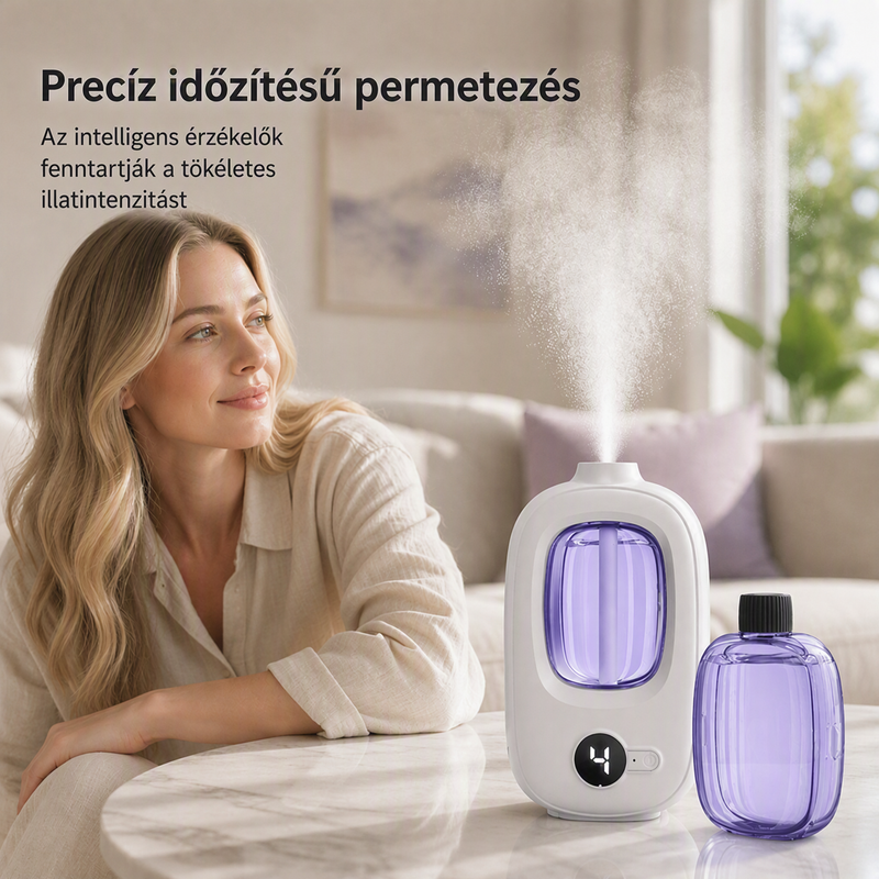 Přesně načasované rozstřikování – zabraňuje zvyknutí si na vůni, trvalá svěžest – Inteligentní aromaterapeutický difuzér – S platbou při převzetí! 🌸