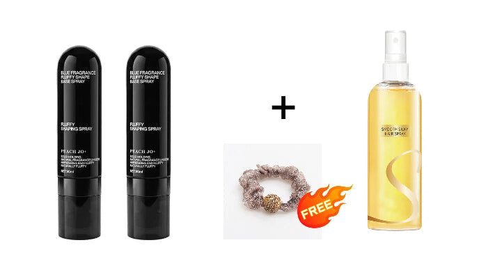 🔥🎁Nowość 50% TANIEJ🔥90 ml Spray do stylizacji włosów Fluffy Hair – objętościowy spray o długotrwałym działaniu i zapachu brzoskwini