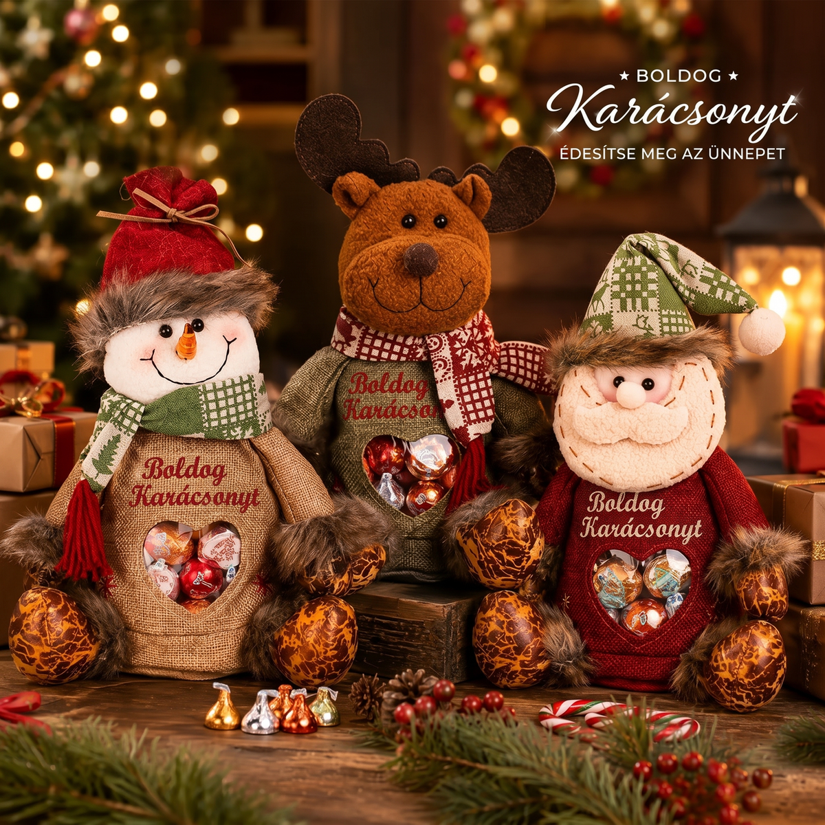 🎄🎁 SLEVA 49 % poslední den! Vánoční dárkové tašky na zip – sváteční balení 🎅✨