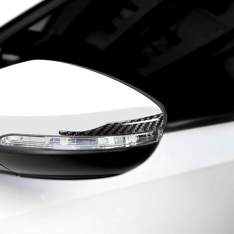 Samolepka na zrcátko z uhlíkových vláken s ochranou proti nárazu a logem