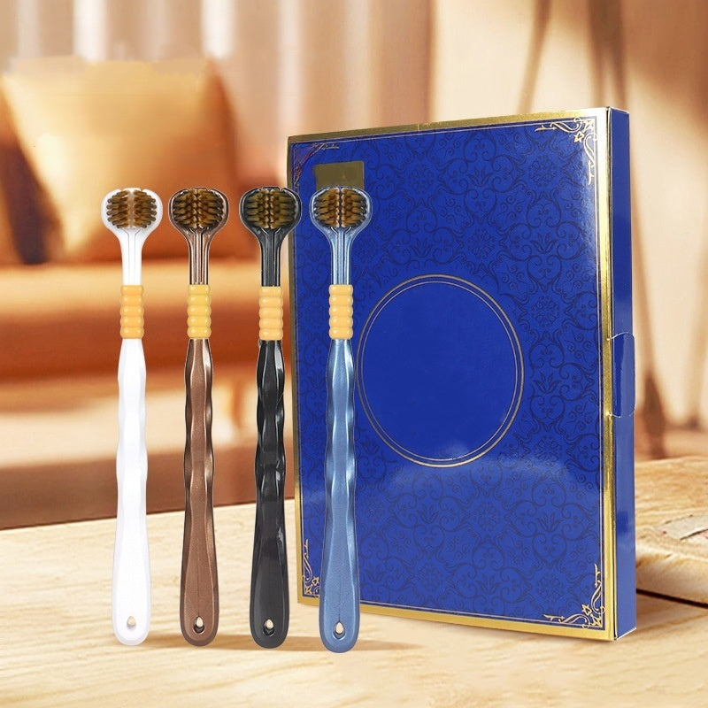 🦷 Zubní kartáček má tři hlavy a lze jej používat z více úhlů