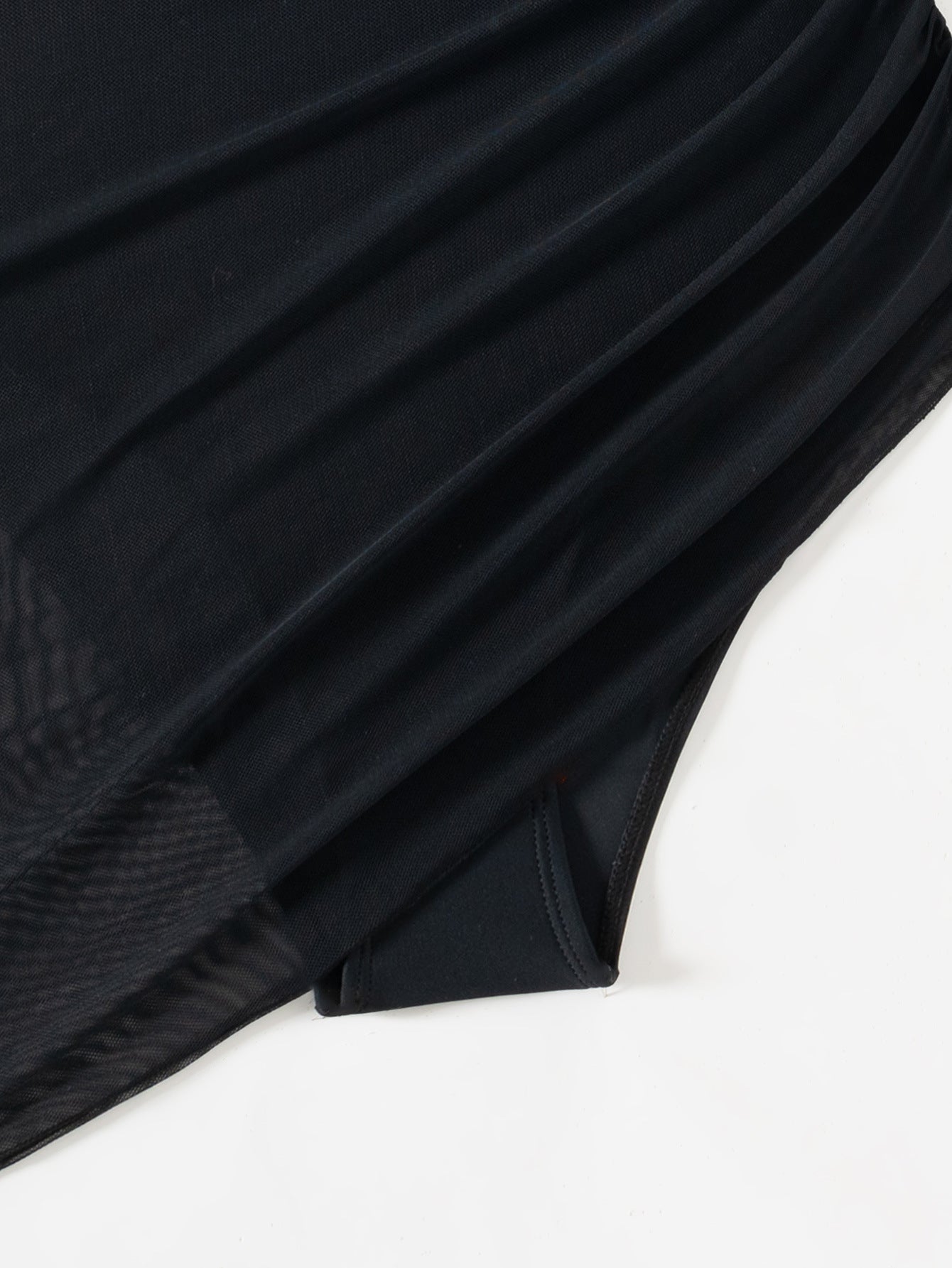 Zeštíhlující plavky se síťovinou průhlednými Sarong Wraps