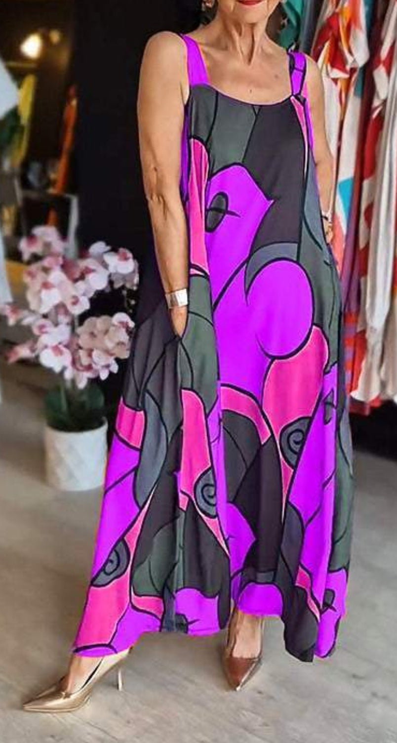 💝Dámské šaty s čtvercovým výstřihem s potiskem a podvazky 3.66