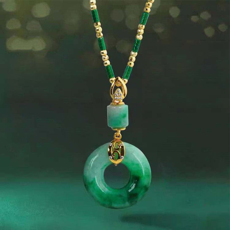 ✨Klidně šperky s nefritovým přívěskem