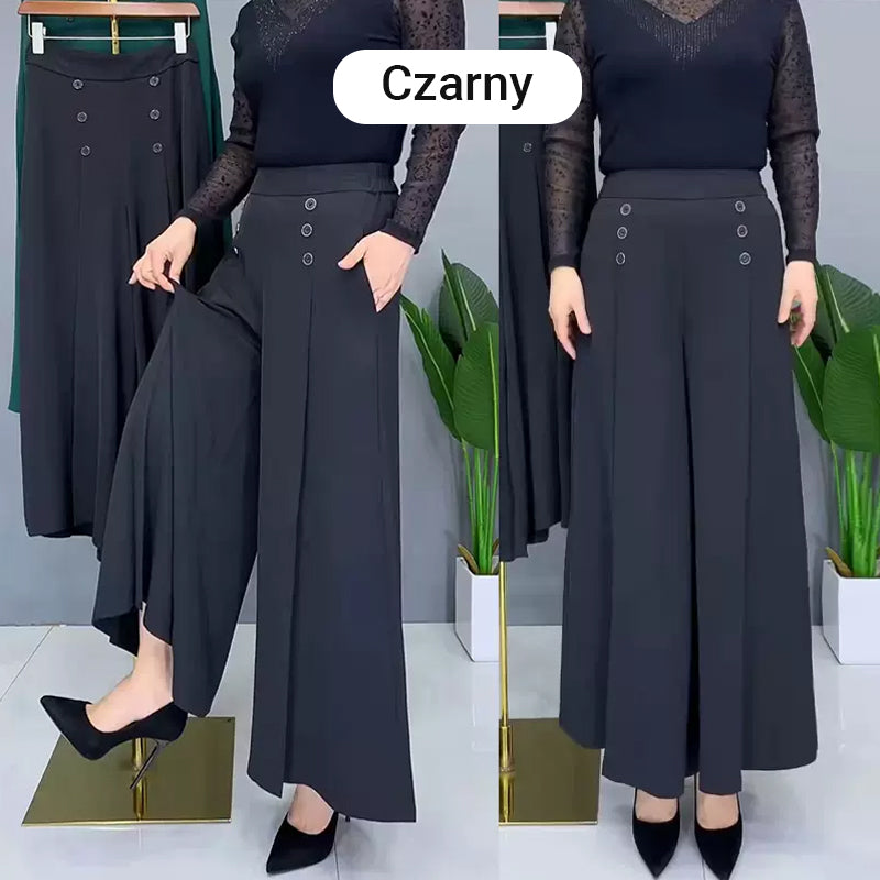 ✨Stylové široké plisované kalhoty