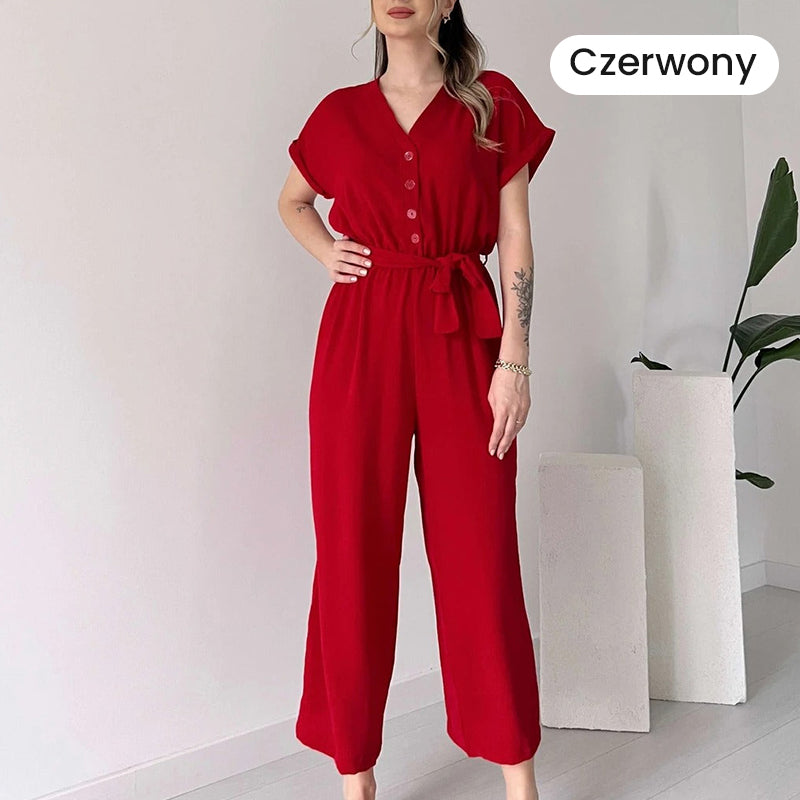 🌸Ležérní dámská kombinéza s výstřihem do V