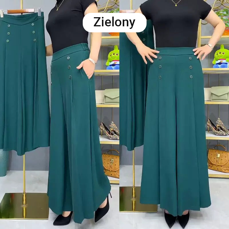 ✨Stylové široké plisované kalhoty