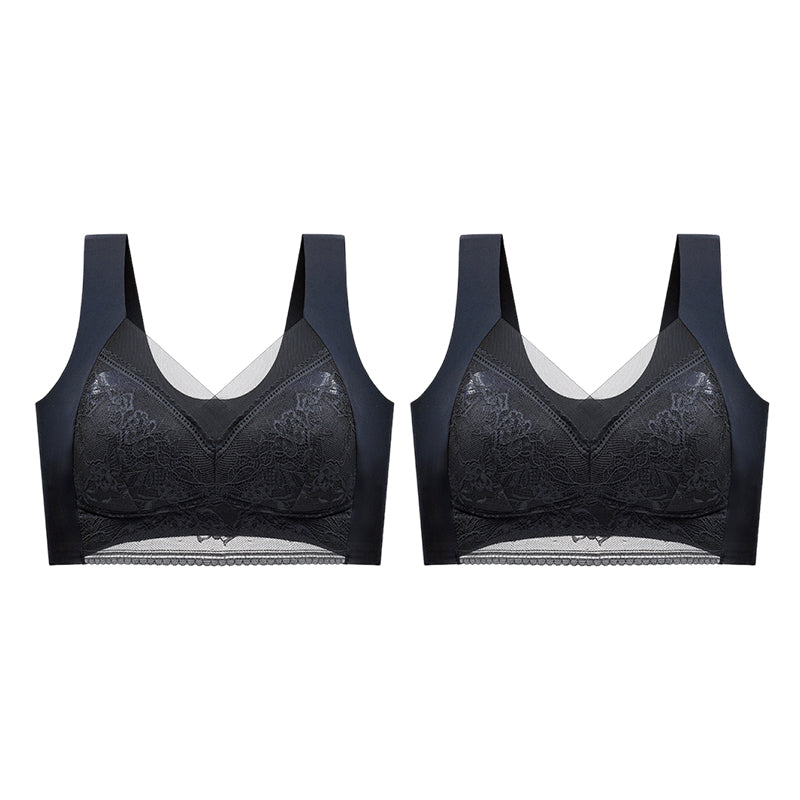 👙 Super pohodlná a měkká dámská krajková podprsenka bez ocelových kroužků【✨1 + 1 zdarma】