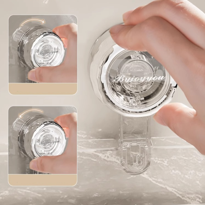 Průhledný nástěnný úložný prostor bez vrtání: Odnímatelný, multifunkční trojúhelníkový a obdélníkový úložný prostor bez vrtání