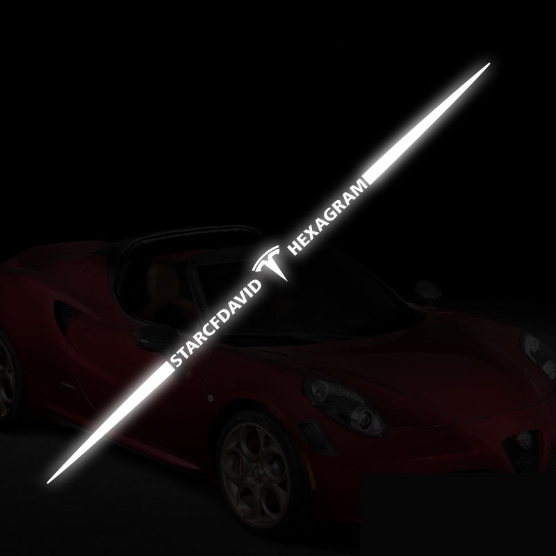 3D barevné laserové reflexní samolepky na auto 4 ks