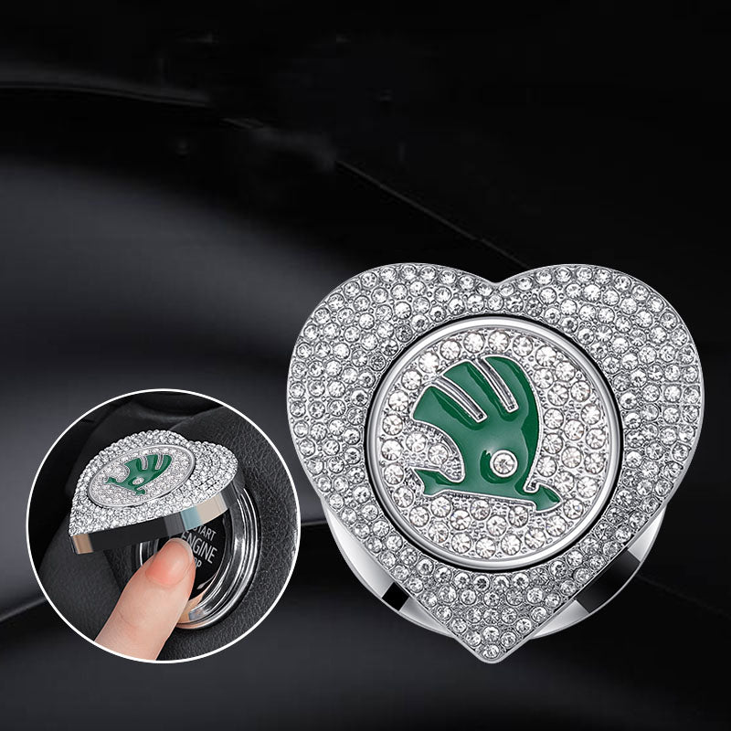 Žhavý výprodej 2025🔥Ochranné pouzdro s jedním tlačítkem pro startování s diamanty