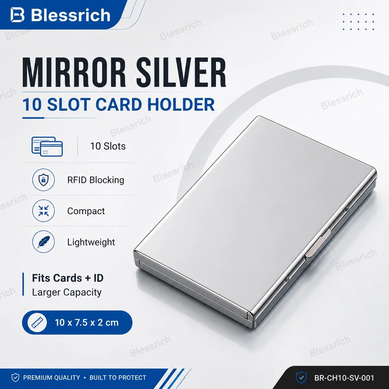 Držák kovových karet s RFID blokováním