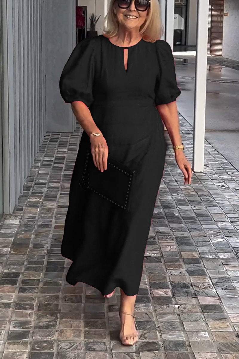 🎉 Jednobarevné šaty z bavlny a lnu