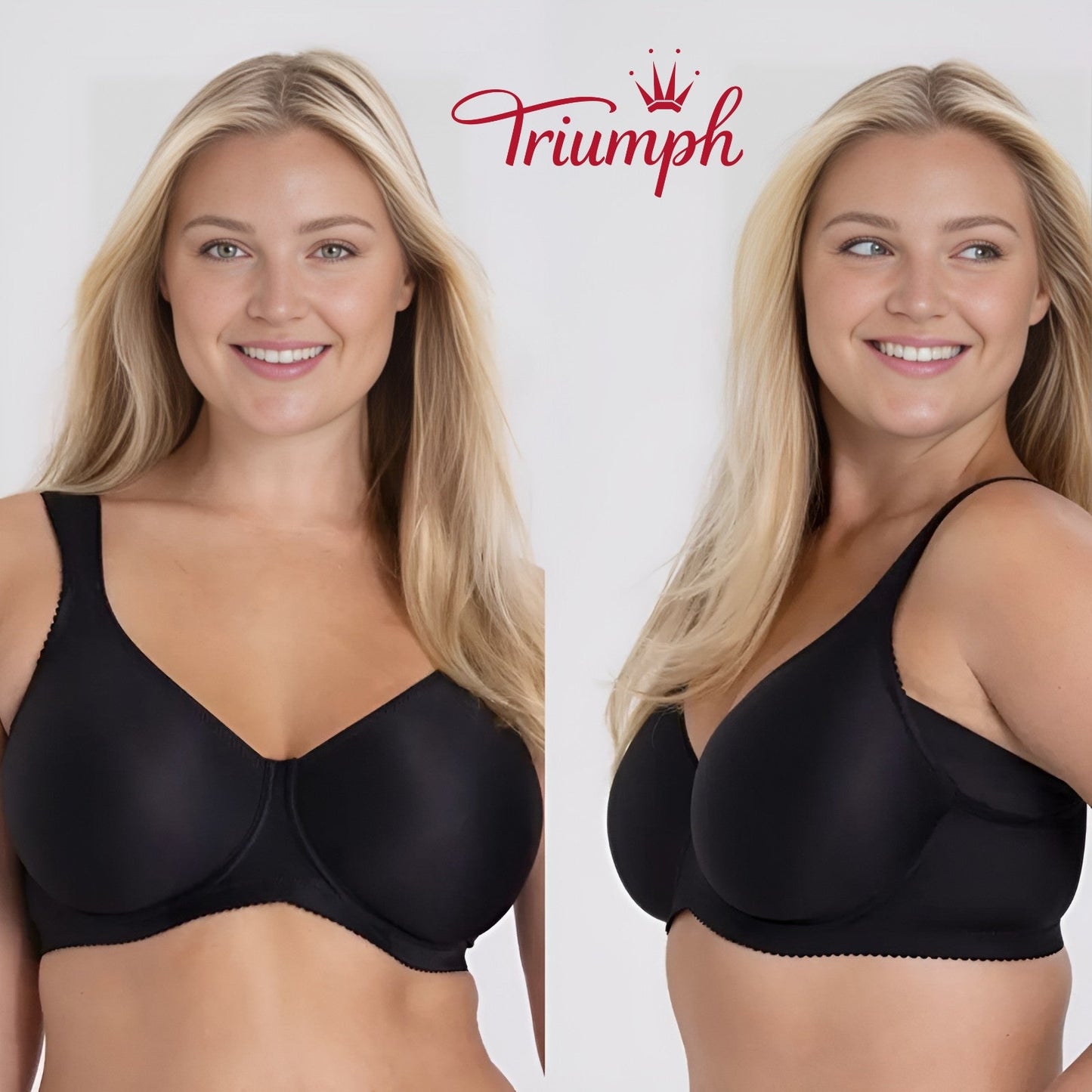 Triumph - (3 ks) Jednoduchá push-up podprsenka s plnými košíčky