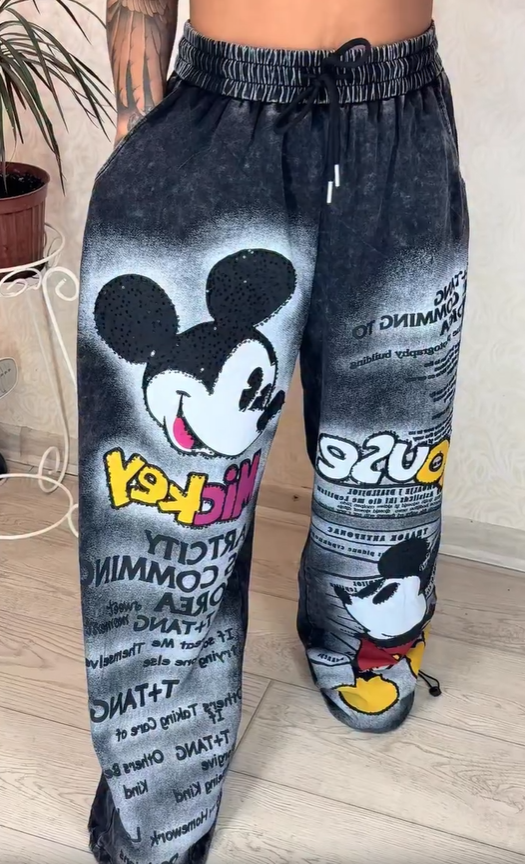 Módní džíny s širokými nohavicemi v teplé cihlové barvě