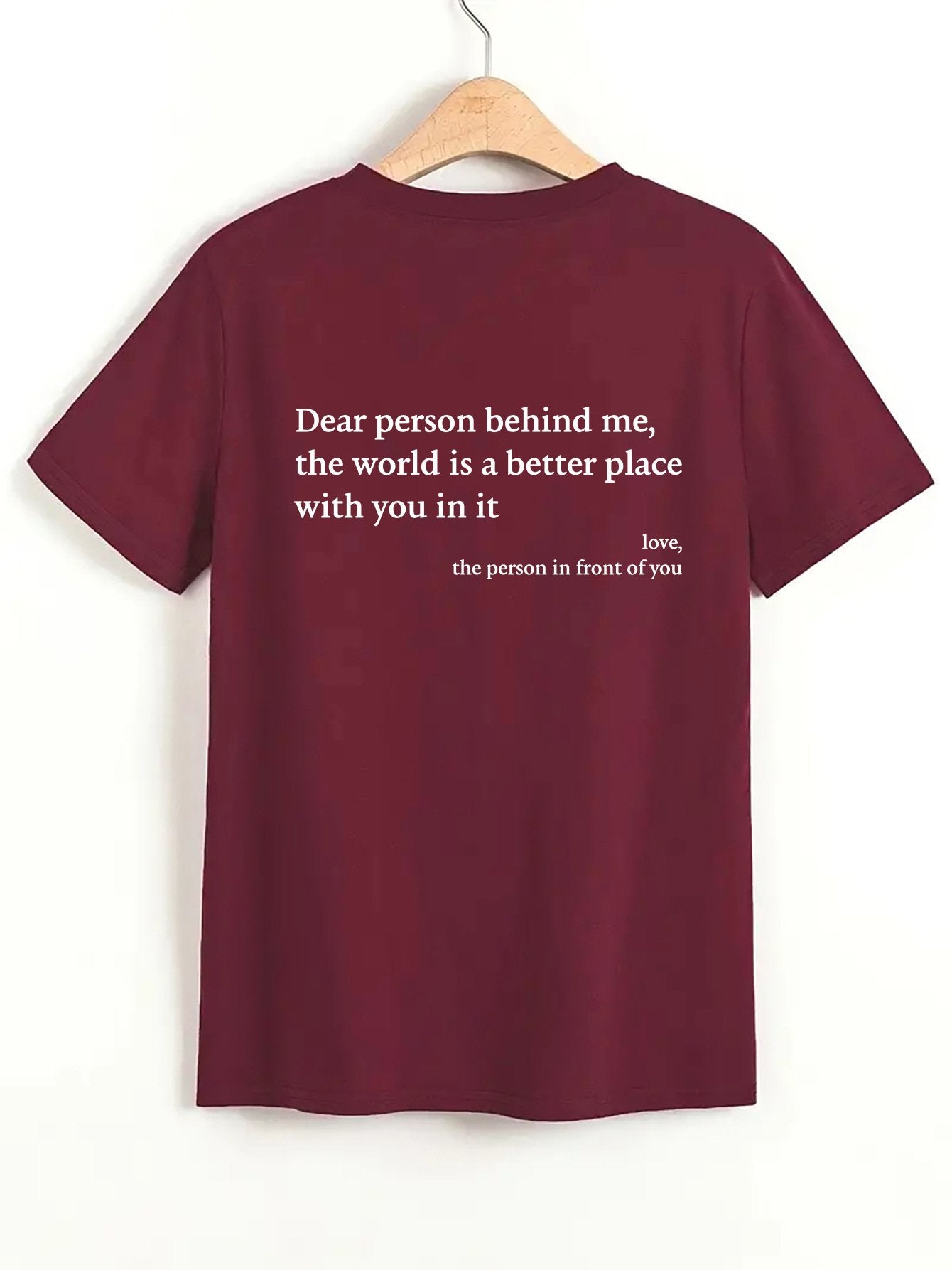 💥Nové unisex tričko s potiskem "Dear Person Behind Me" ve velké velikosti z roku 2025