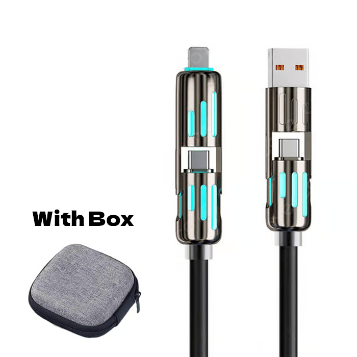 🔥Nabíjecí kabel USB 4 v 1, rychlé nabíjení⚡