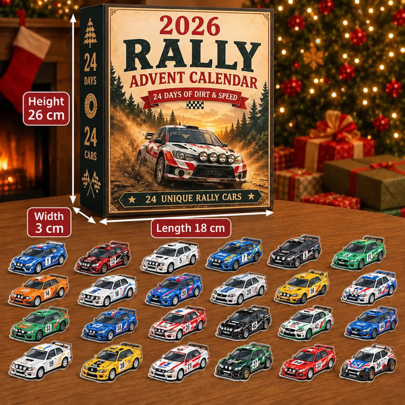 🏎️ Adventní kalendář rallye 2026 – 24 dní špíny a rychlosti, 24 sběratelských rallyových vozů