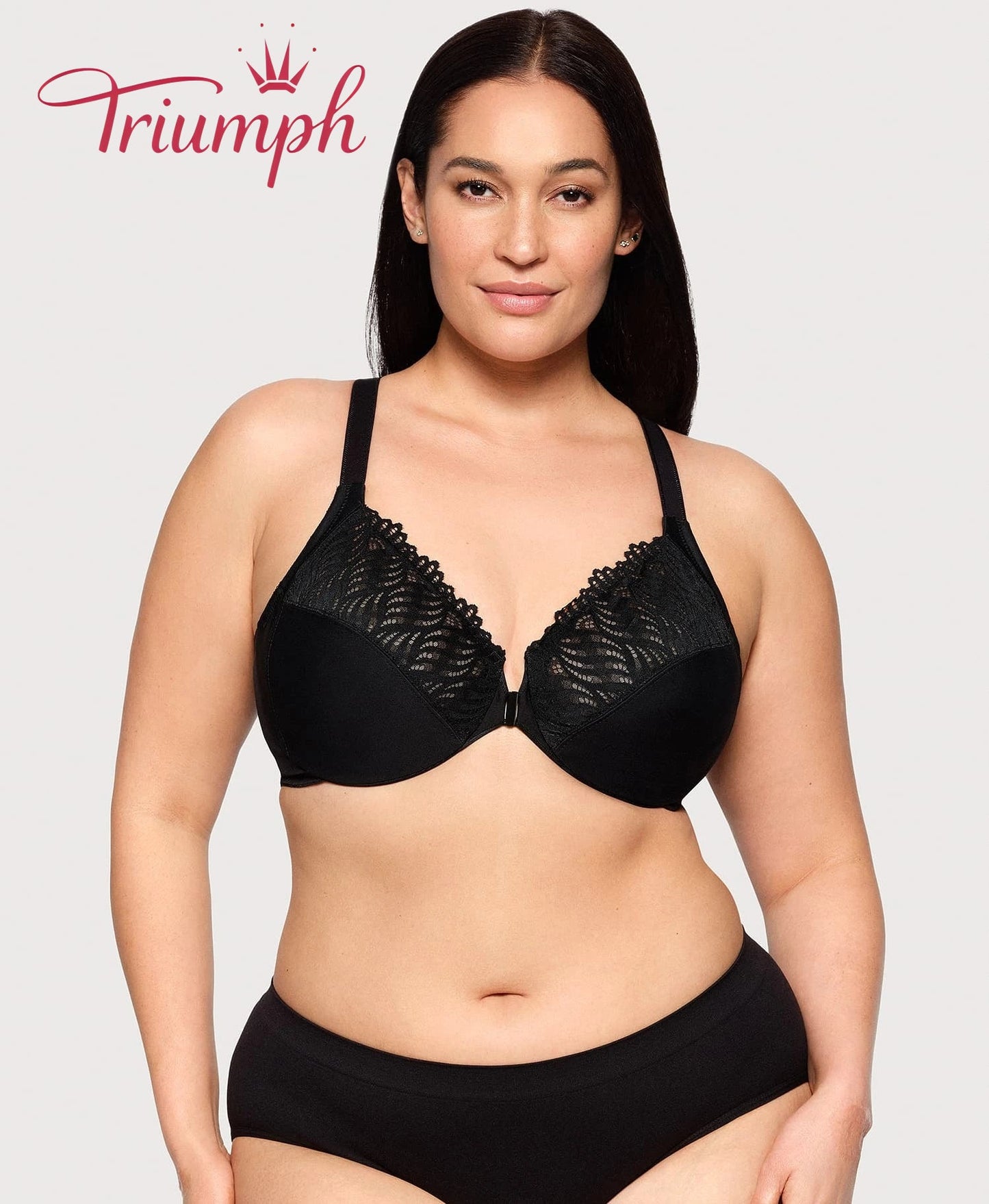 Triumph - (4 ks) - 💖Podprsenka s předním zapínáním a T-zádovým dílem