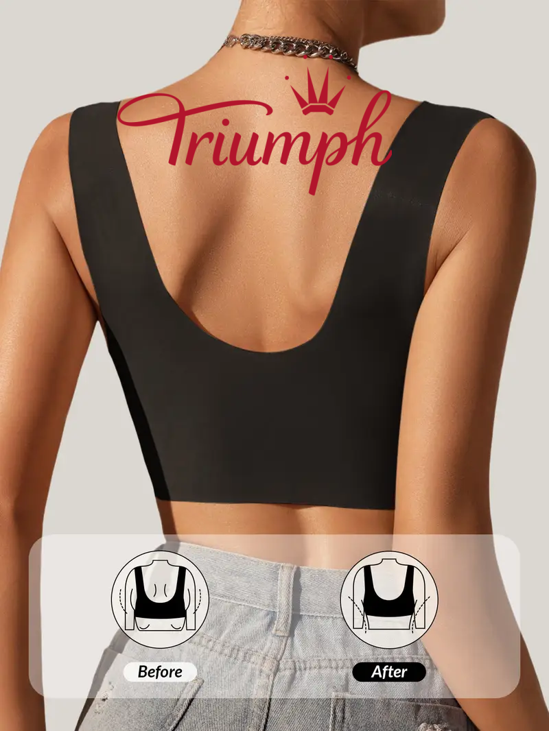 Triumph - 3dílná 💝 Krajková podprsenka s předním zipem