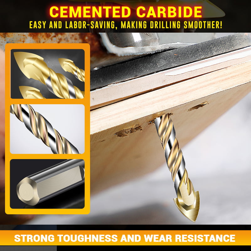 Trojhranný vrták z wolframové oceli s vysokou tvrdostí