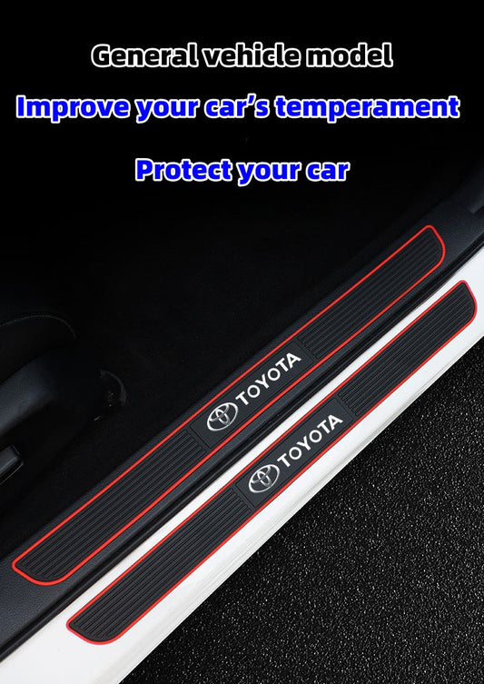 Silikonová ochranná lišta na prahy dveří automobilu (se speciálním logem vozu)