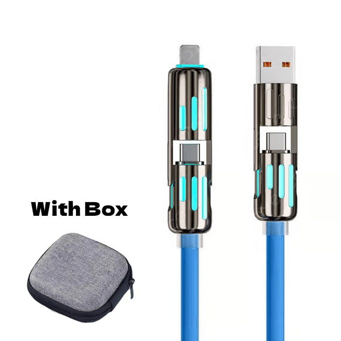 🔥Nabíjecí kabel USB 4 v 1, rychlé nabíjení⚡