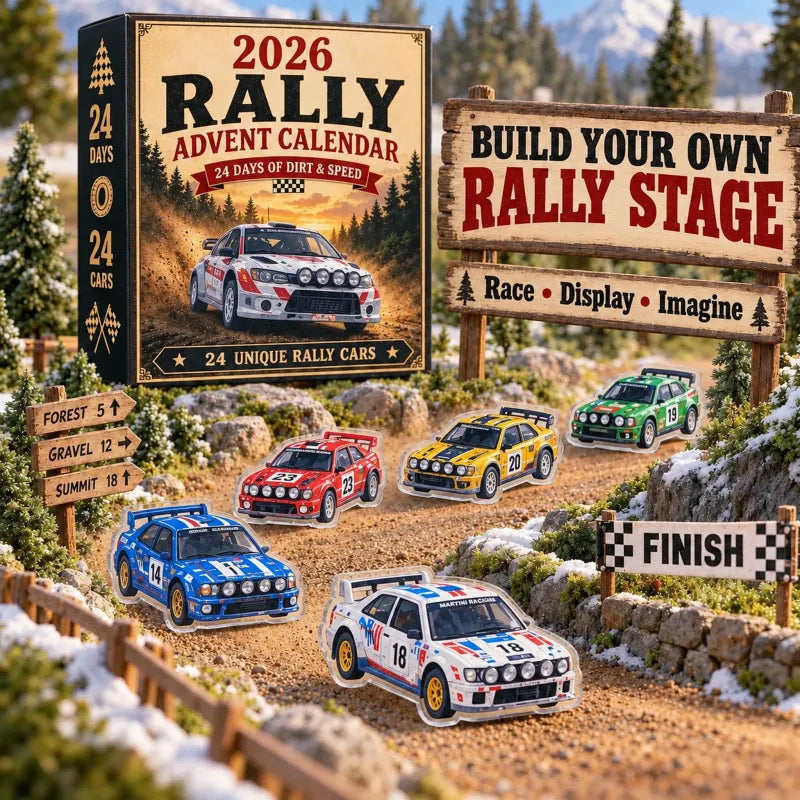 🏎️ Adventní kalendář rallye 2026 – 24 dní špíny a rychlosti, 24 sběratelských rallyových vozů