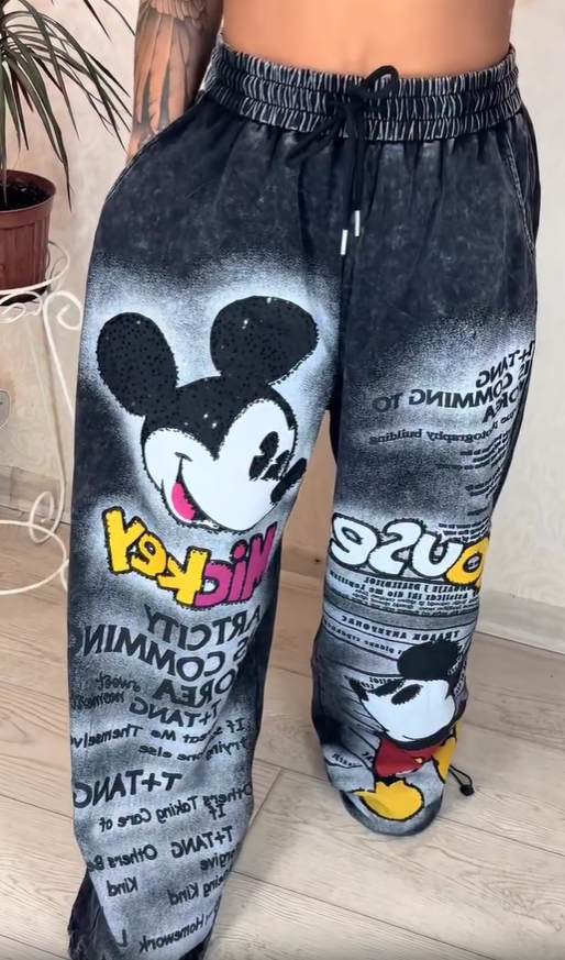 Módní džíny s širokými nohavicemi v teplé cihlové barvě