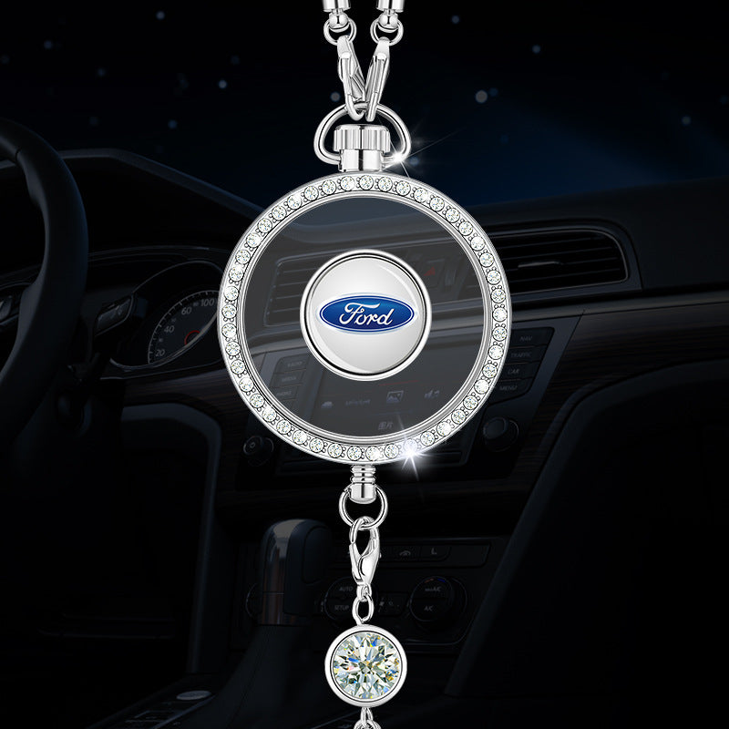 Přívěsek s logem auta aromaterapie z kovu a diamantů
