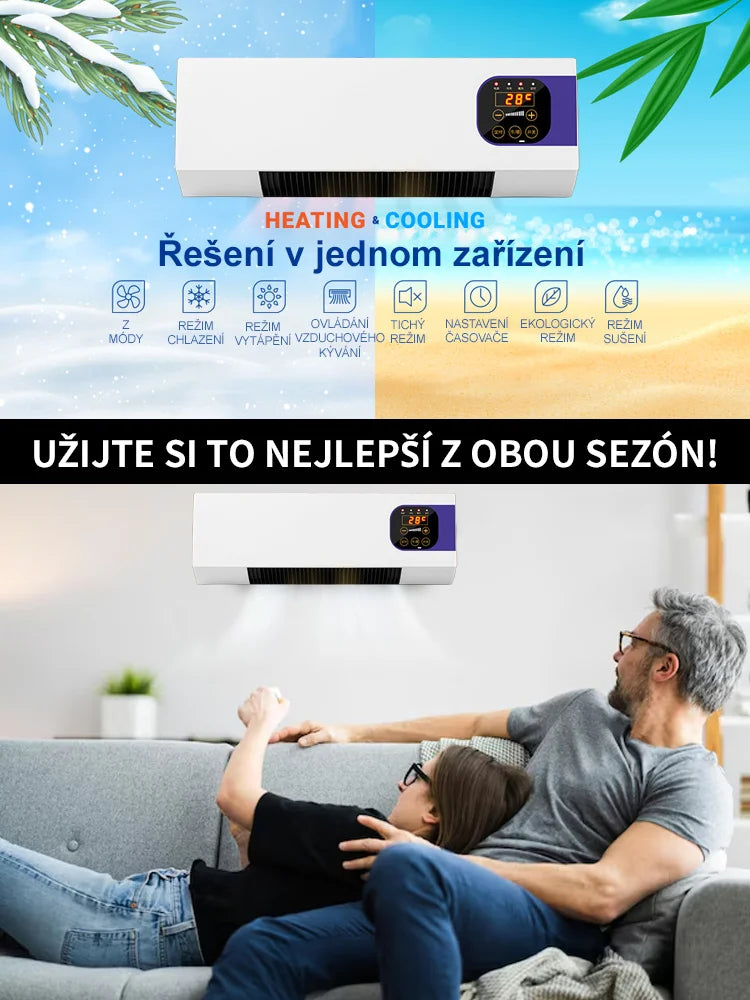 Nástěnná klimatizace s funkcí vytápění a chlazení