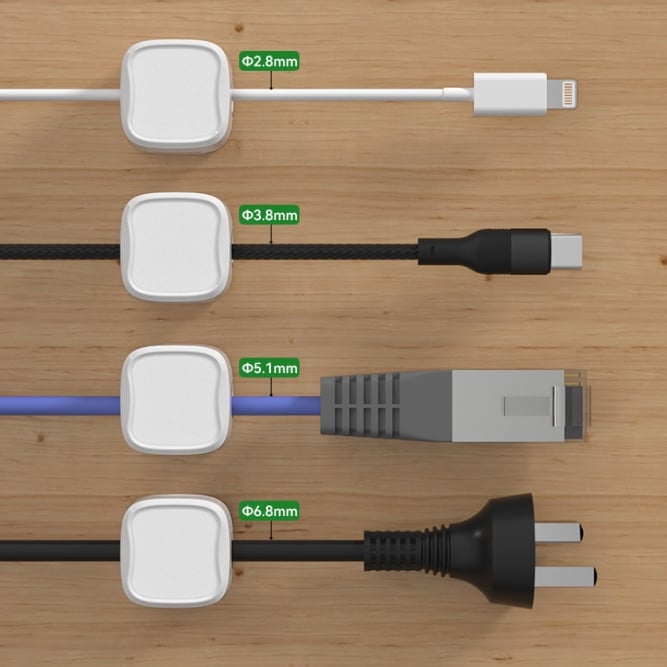🔥KUPTE VÍCE, UŠETŘETE VÍCE – Magnetický organizér kabelů, snadné a bezpečné lepící uspořádání kabelů