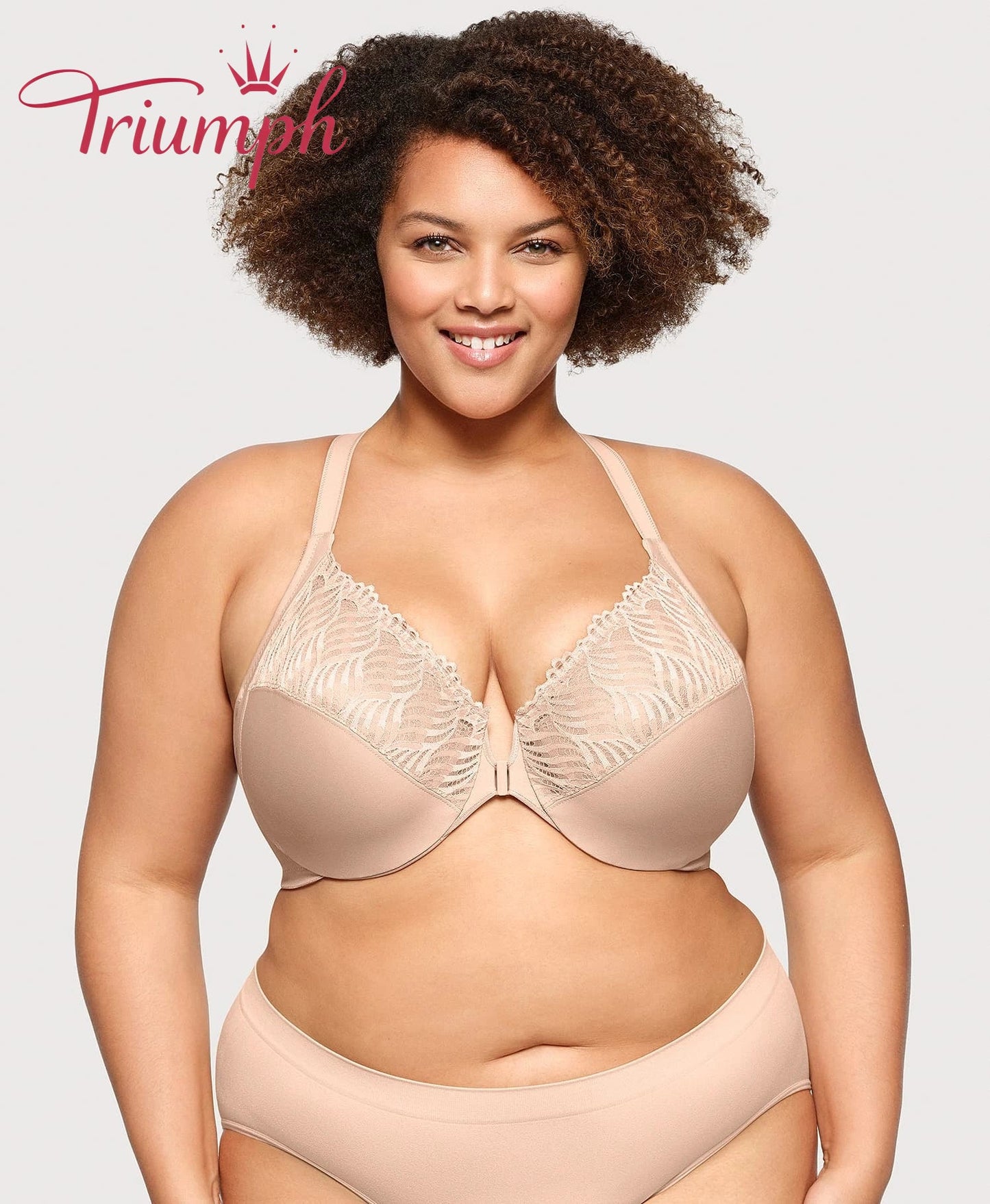 Triumph - (4 ks) - 💖Podprsenka s předním zapínáním a T-zádovým dílem