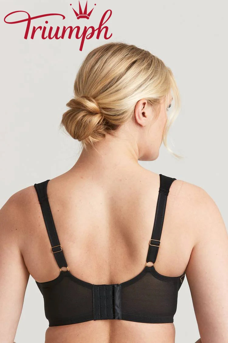 Triumph - 3 ks. (75A-120H) 💝- Romantická dvojitá podprsenka s výšivkou