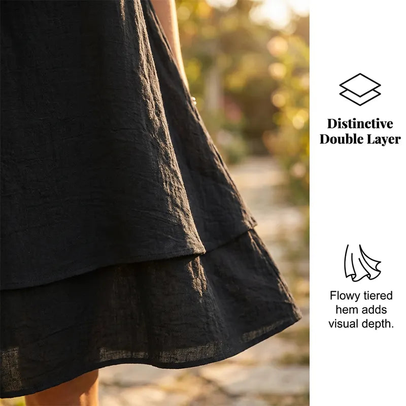 Dámské volné šaty s krátkým rukávem v ležérním stylu