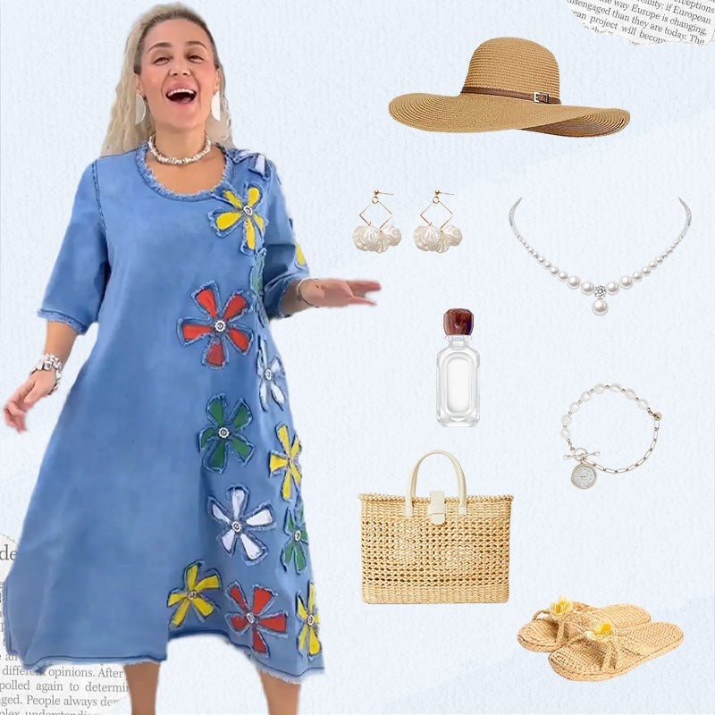 👗 Dámské neformální šaty s květinovým vzorem